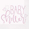 Unique Party Supplies 73362 Papierservietten - 16,5 cm - Babyparty mit rosa Herzen - Packung mit 16 Stück