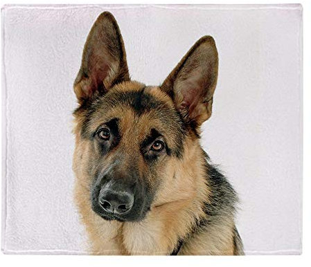 YISUMEI Decke Deutscher Schäferhund Kuscheldecken Weich Flanell Fleecedecke Bettüberwurf(150x200cm)