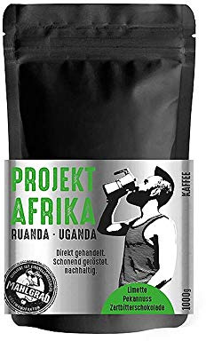 Mahlgrad - Project Afrika, 70% Arabica/30% Robusta Kaffee, ganze Bohnen, 500 g