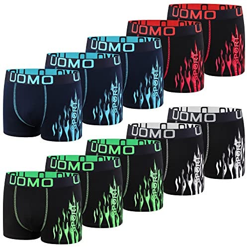 L&K 10er Pack Herren Boxershorts Men Retroshorts mit tollem Muster Sommer 2022 Baumwolle 1114 3XL