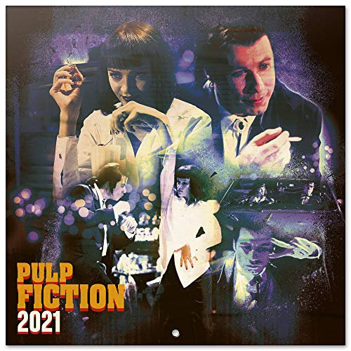 Grupo Erik Wandkalender Pulp Fiction - Kalender 2021 für 16 Monate, schwarz, CP21075