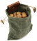 Maeau Canvas Bushcraft Tasche Leather Canvas Sammeln Frucht Werkzeugtasche Schnalle Faltbare Gürteltasche für Outdoor Camping Picknick Garten Obstbeutel Bauchtasche Hüfttasche