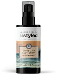 Jerome Russell BStyled Wave & Salt Spray- Medium Hold Spray for Definition, Matte Finish & Soft Curly Hair - with Pomegranate, Turmeric & Bond Building Technology, Vegan Friendly Hair Care, 100ml