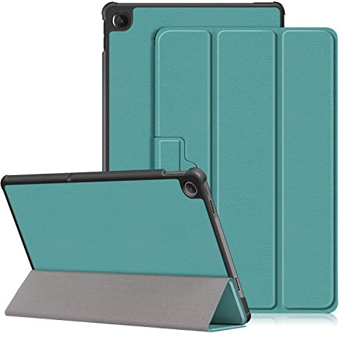 DINGGUAGUA Funda para Lenovo Tab M10 Plus (3rd Gen) 10.6 Pulgadas 2022 TB-125F/TB-128F,Ultra Delgado PU Carcasa con Función de Soporte y Auto Estela/Sueño,Mverde