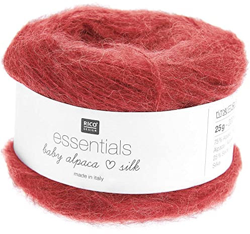 Rico Essentials Baby Alpaca Loves Silk 008 kirsche