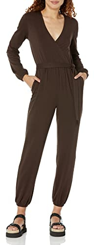 Amazon Essentials Damen Wickel-Overall aus Strick, 69,8cm Beininnenlänge (Erhältlich in Übergröße)