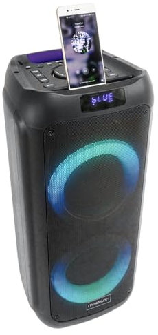 Madison Micro-chaîne 300w Noir - Enceinte Portable MAD-ASTRAL300 USB Bluetooth