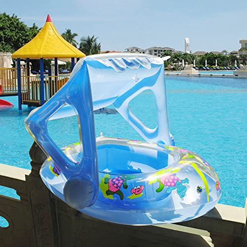 Cartoon Baby Schwimmring, Baby Float Aufblasbar Schwimmhilfe Ring Baby Aufblasbare Baby-Schwimminsel Baby Pool Float Cartoon Aufblasbare Boot Schwimmbad Liegen Baby Outdoor Pool Spielzeug Float Raft