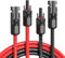 Solarkabel 2 * 1M Kabel Solar Verlängerungskabel für Solarpanel, 4mm² 1000V 12AWG, IP67 Wasserdicht, Photovoltaik Solarkabel, PV Kabel für balkonkraftwerk