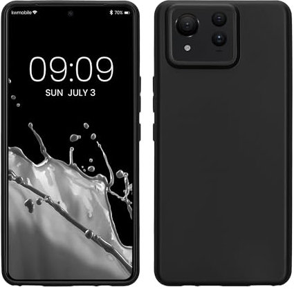 kwmobile Housse Compatible avec ASUS Zenfone 11 Ultra Coque - Housse de téléphone en TPU avec Protection Appareil Photo - Noir Mat