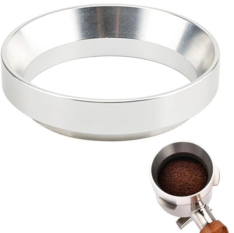 Anillo Dosificador Café 58mm Magnético, Accesorios Café – Embudo Dosificador de Aluminio de para Portafiltros 58mm, Perfecto Accesorio para Espresso en Casa y Café, Accesorios Barista (58mm)