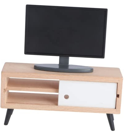 PartyKindom 1juego Mini Televisor Modelo Decorativo para Casa De Muñecas Accesorios De Muebles Diseño Ingenioso y Duradero Estimula La Imaginación Infantil y Mueble TV