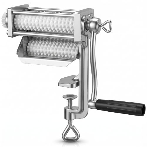 Steaker Fleischzartmacher Handkurbel Edelstahl Messerwalzen für Fleisch | Manuelle Fleischzartmacher Maschine zum Zartmachen von Rind, Huhn und Steak, Ideal für Küche Zuhause und Restaurant