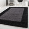 HomebyHome Shaggy Teppich Läufer Flur 80 x 150 cm - Shaggy Teppich Hochflor Anthrazit Extra Weich und Flauschig - Bettvorleger Teppiche für Schlafzimmer - Waschbarer Küchenläufer - Carpet, Halı