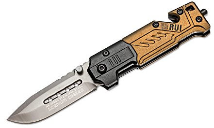 Rui Folding Neck Knife Taschenmesser Gold, Klingenlänge: 5,5 cm, 01RU015