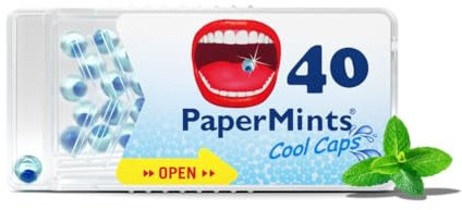 PaperMints Cool Caps Mint One by One Sugarfree (40St Frischeperlen mit Minzgeschmack)