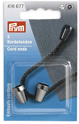 Prym 416677 konisch gunmetal Kordelenden, Metall, 10 x 13 mm
