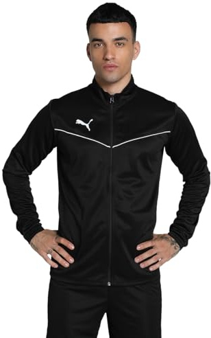 PUMA Unisex Kinder Teamrise Poly Jacket Trainingsjacke, Schwarz, 140 EU