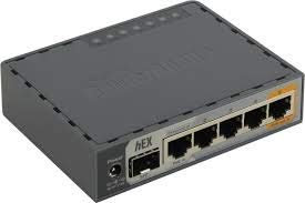 MikroTik hEX S RB760iGS Gigabit Ethernet Router with SFP Port, 5-Port Wired Router with Dual-Core CPU, PoE Output