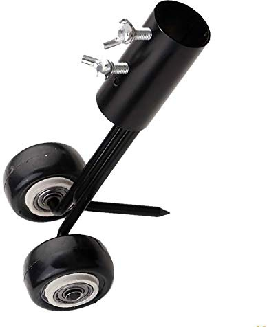 Unkrautschnäpper 2-in-1 Manuelle Unkrautjäter mit Rädern, Unkrautabzieher Fugendüse und Rissjätwerkzeug, für Garten, Terrasse, Auffahrt (Schwarz)