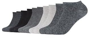 s.Oliver Unisex Sneakersocken Baumwolle Herren und Damen kurze Socken Vorteilspack 10er Pack 35/38 black mix