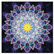 MWOOT 5D DIY Leuchtend Diamant Malerei Set, DIY Voller Diamond Embroidery Painting Strass Stickerei Kreuzstich Kunst Handwerk Diamant für Home Wall Wanddekoration(30 x 30CM),Mandala Blume