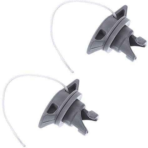 BESPORTBLE 2 Pcs Inflatable Boat Air Valve: Rubber Quick Inflate & Deflate Screw Anti-leakage Air Plug Lazy Spa Replacement Parts for Kayak, Dinghy,