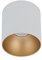 Licht-Erlebnisse XL Aufbaustrahler POINT aus Metall in Weiß-Gold D:12,7cm H:12,5cm GU10 wechselbar für Flur Küche Wohnzimmer Spot Aufbau Decke Lampe Innen Hochvolt