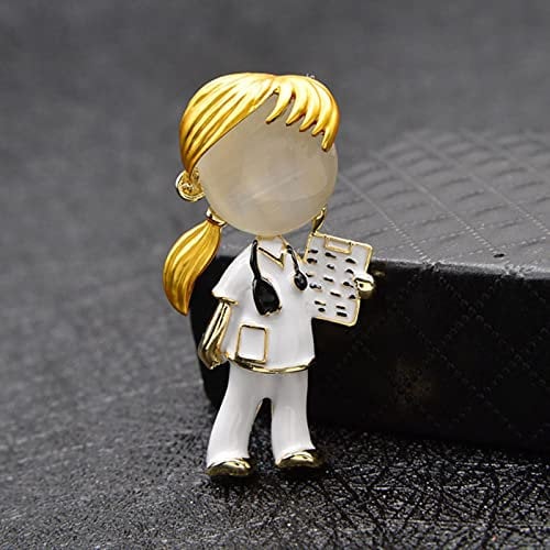 HCMA Opal Emaille Arzt Jungen und Mädchen Broschen Medizinische Brosche Krankenschwester Schmuck Modeschmuck 2 Stil Erhältlich Geschenk