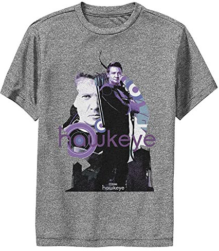 Marvel Poster Silhouette Hawkeye Fill Boys, Gris anthracite chiné, XL