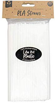 Gem Biodegradable & Compostable PLA Straws - Pack of 80