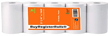 Thermopapier für Sharp XEA507, XEA407, XEA207, ERA247, 347, Sharp XE-A207, XE-A207, 347, Sharp XE-A207, XE-A407 und XE-A507, 10 Rollen, 10 Rollen