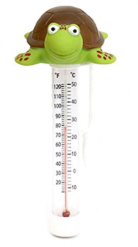 FACULX Floating Pool Thermometer Cartoon Shape Water Temperature Thermometer with String, Shatter Resistant, for All Outdoor & Indoor Swimming Pools, Spas, Hot Tubs, Aquariums