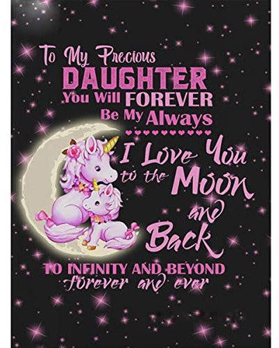 FIYO 5D Diamond Painting Kits, Einhorn Vollbohrer Kristall Strass Kreuzstich Stickerei Landschaft Diamant Malerei DIY Diamond Art Drills Stickerei für Wohnkultur Geschenk 30x40cm
