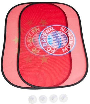 FC Bayern München Sonnenblende I Sonnenschutz I Auto I 2er-Set I Rot I Fußball