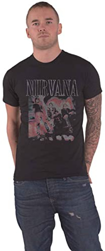 Nirvana T Shirt Kris Standing Photo Band Logo Official Unisex Black L