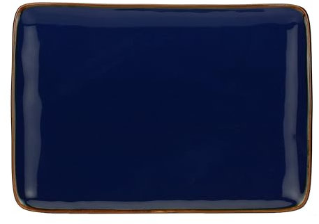 Thun Rose & Tulipani - Vassoio rettangolare 27x19 cm Concerto Blu Cobalto