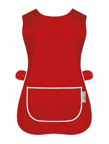 LINEN CLOSET Womens Tabards with Pockets for Men Ladies Cleaning Catering Chef Kitchen Aprons Unisex Hygea Tabard Apron Work Tabards