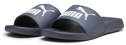 PUMA Unisex Popcat 20 Slide Sandal, Inky Blue White, 35.5 EU