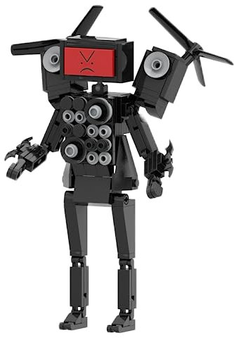 Puruuige Toilet Man TV Boss Bausteine Set,Monster Modelle aus beliebten Videospielen,Kreative Spielzeuge, Geschenke für Lieblingsfans (185 Teile)