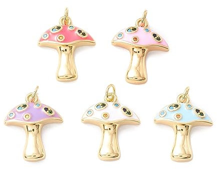 Ipotkitt Jewellery Making Charms Assorted Cubia Zirconia Charms Anhänger für DIY Halskette Armband Ohrring Bastelbedarf, Kein Edelstein