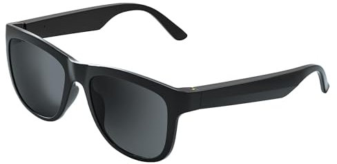 GS01 Smart Bluetooth Sonnenbrille Audio Sonnenbrille mit Lautsprecher UV400 Polarisierte Linse Open Ear Musik Touch Control, blacks