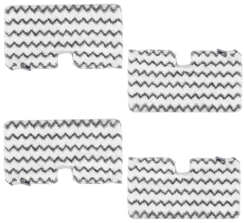 ZNBHEPA 4 Pack Replacement Microfiber Cloth Head Covers Pads for Shark Steam Mop S3500 Series S3501 S3550 S3601 S3601D S3801 S3801CO S3901 SE450 S2902 Washable Reusable Dirt Grip Pads.