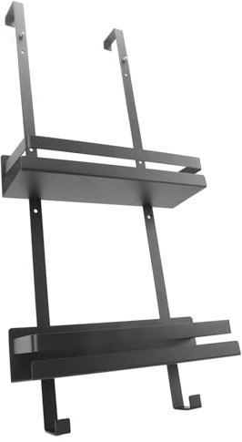 SWLECA Étagère de douche murale – Étagère d'angle de douche, étagère de douche d'angle pour douche intérieure, étagère de douche sur pied, rangement de serviettes pour salle de bain, panier de douche