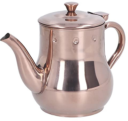 WGFOIP Théière en Acier Inoxydable or Rose 500 Ml, Poignée Confortable, Bouilloire Multifonctionnelle pour le thé, Acier Inoxydable 304 de qualité Alimentaire, Idéale pour
