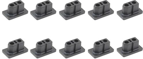 10 Stück XT60 XT60H Stecker/Buchse Stecker Staubkappe PVC Schutzhülle Anti-Schmutzkappe Schutzschale Gelb/Schwarz für RC Flugzeug Drohne (10 Stück Schwarz männlich)