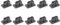 10 Stück XT60 XT60H Stecker/Buchse Stecker Staubkappe PVC Schutzhülle Anti-Schmutzkappe Schutzschale Gelb/Schwarz für RC Flugzeug Drohne (10 Stück Schwarz männlich)