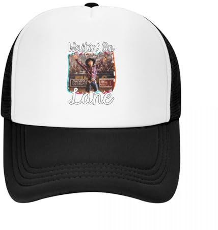 WVVCXCC Unisex und modisch Waitin on Lane lustig niedlich 8 Sekunden Cowboy Cowgirl Rodeo Bull Rider Reiten Frost Film Geschenk LandCap Baseball Cap Sport Outdoor Geschenke