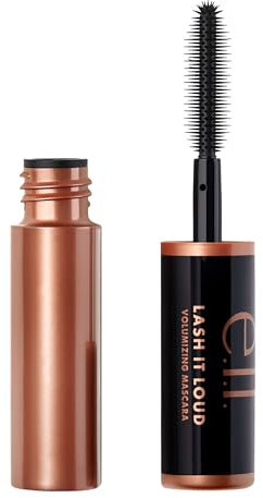 e.l.f. Lash It Loud Mascara Mini, Volumengebende & Intensiv Pigmentierte Formel Für Vollere & Kräftigere Wimpern, Verleiht Dimension, Vegan & Tierversuchsfrei, Black, 4.7 ml