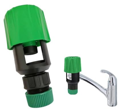 VilaGi Kitchen Tap Hose Connector Hose Pipe Adapter Universal Garden Hosepipe Fitting for Indoor/Outdoor Use, Leak-Proof Kitchen Mixer Tap Attachment for Sink & Outdoor Taps
